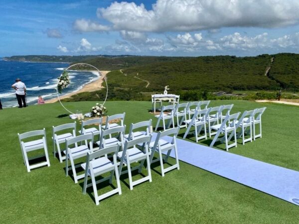 White Bella Folding Chairs - Image 3