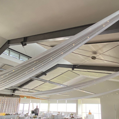 Ceiling Draping Installations