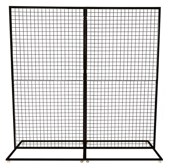 Black Rectangle Mesh Stand