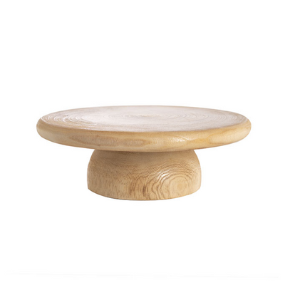 Natural Wooden Cake Stand