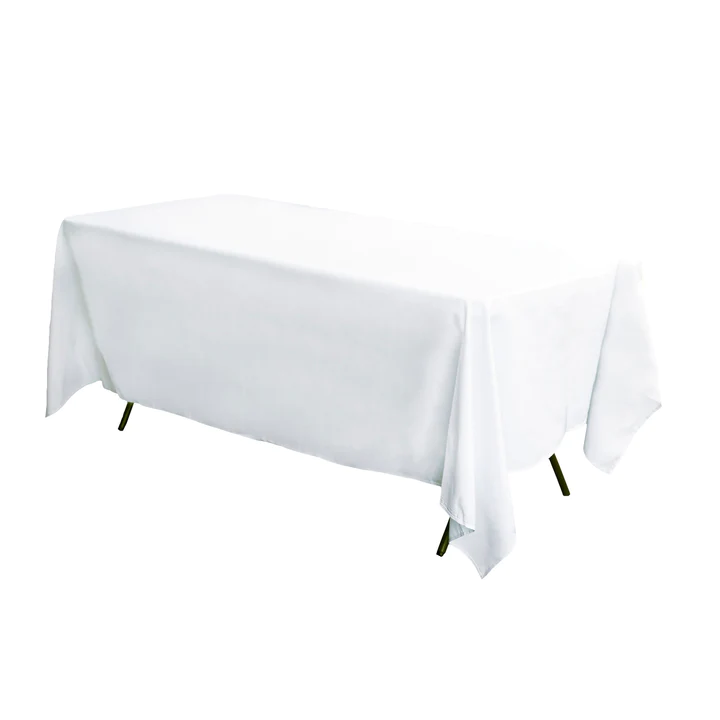 White Floor Length Table Cloths (Rectangle)
