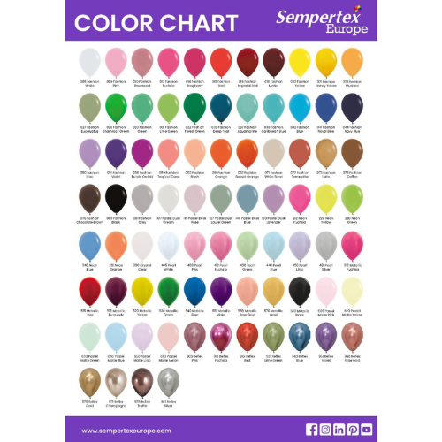 Sempertex Balloon Colours